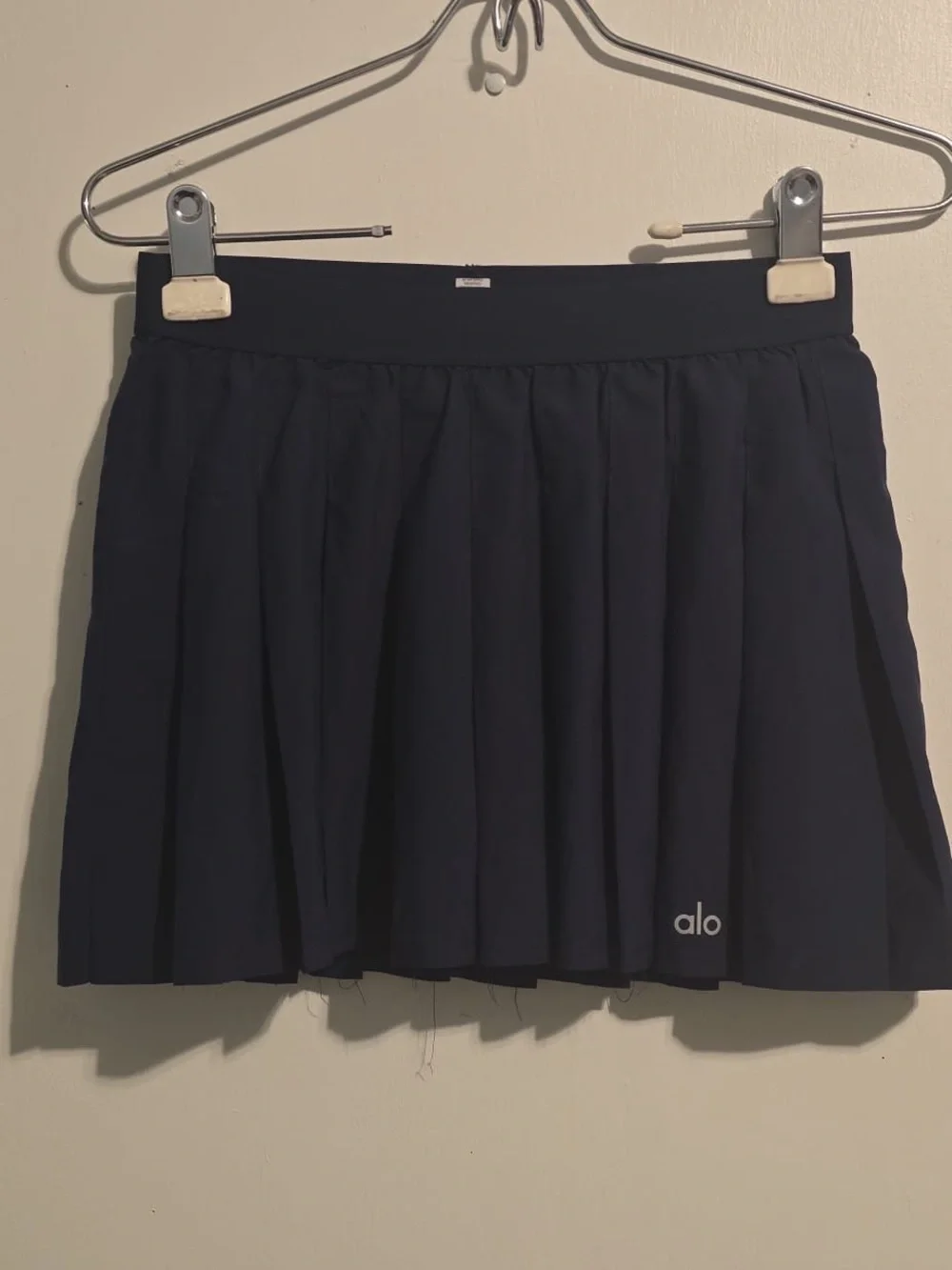 ALO Yoga Navy Pleated Skater Skort